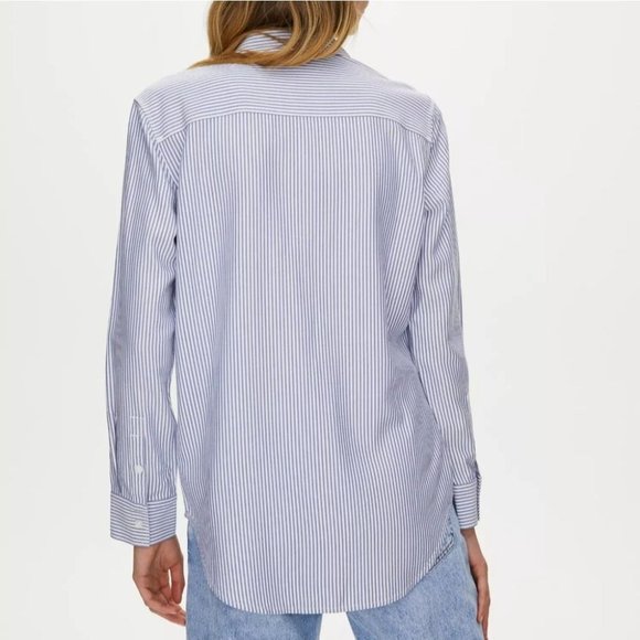 ARITZIA Sunday Best | Montana Striped Collar Button Down Shirt | Size XXS - Picture 2 of 16